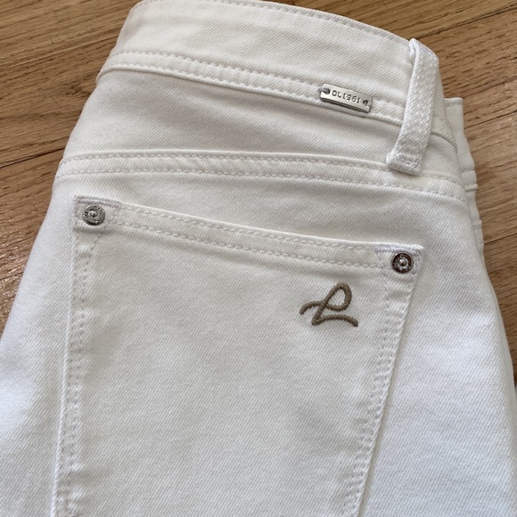 DL1961 Emma Legging 4 Way Stretch Jeans, Milk White SIZE 25 - Picture 5 of 9